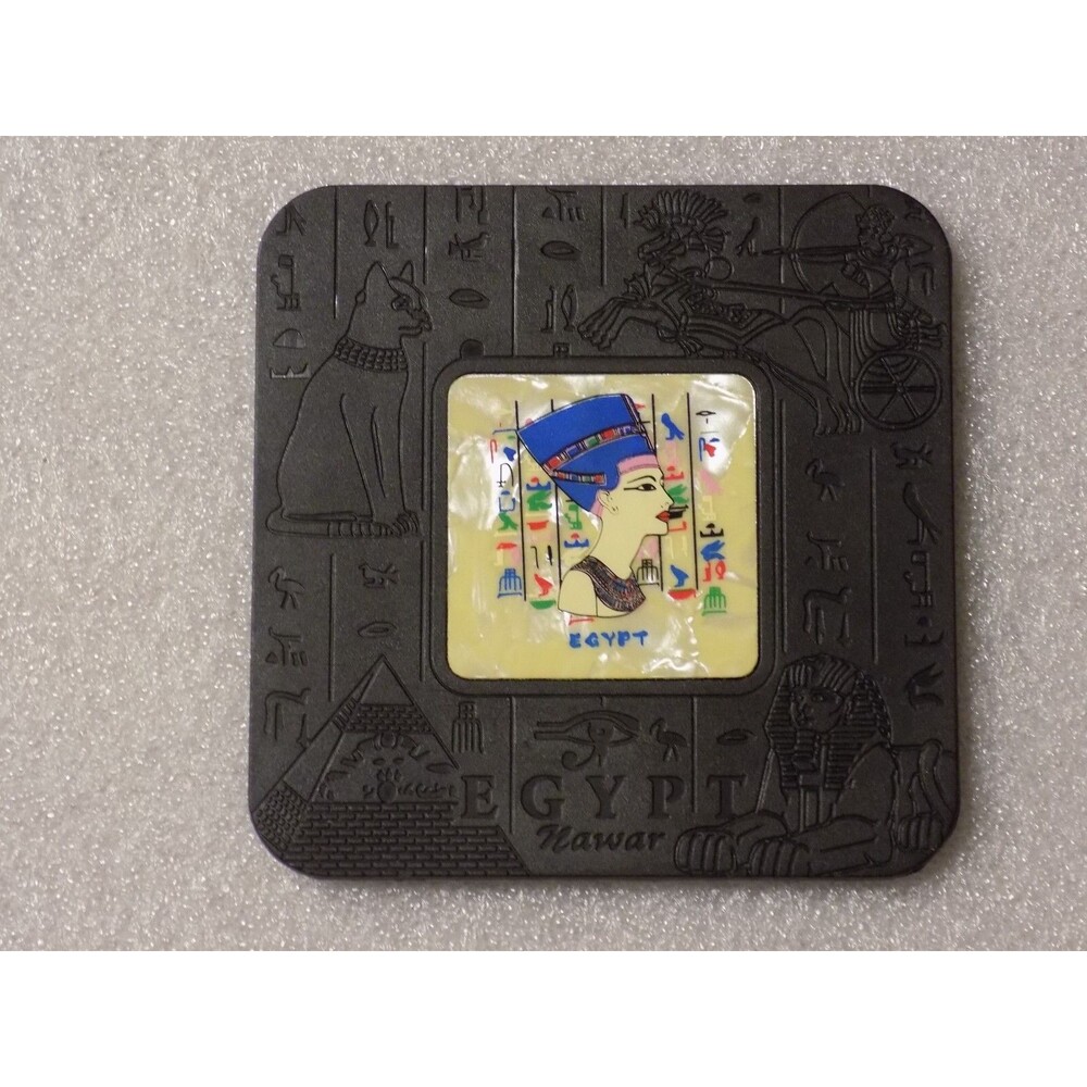 Egypt Nawar Egyptian Hieroglyphics Lot Of 5 Drink Coasters - Picture 5 of 14